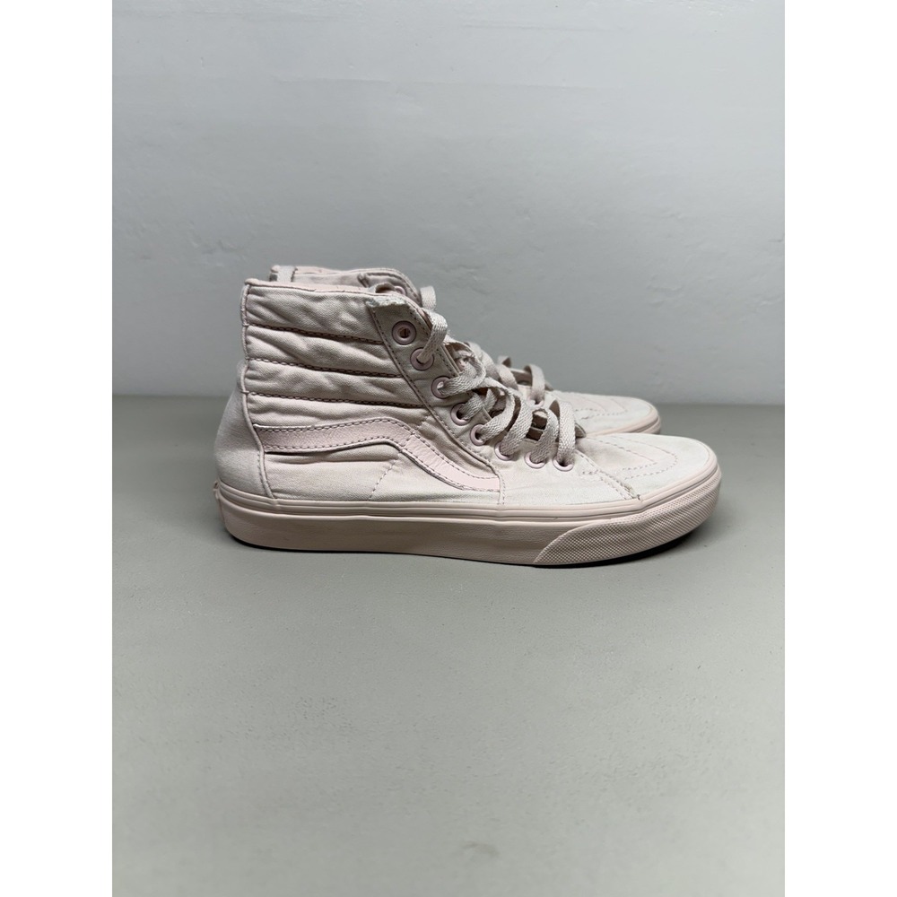 Vans SK8-Hi Shoes Size US Mens 5 /Womens 6.5 Peach Blush Mono Canvas Sneakers